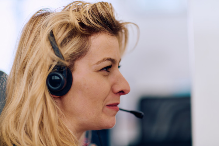 Verhaal triagist vrouw kijktrechts klein
